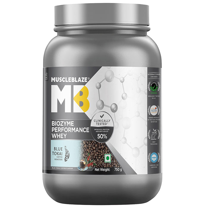 MuscleBlaze Combo Pack of Biozyme performance Whey Dark Chocolate Flavour 1kg and BCAA Pro Watermelon Flavour 250gm - Nibasu