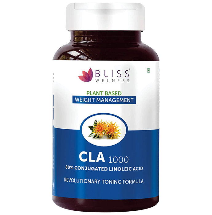 Bliss Welness Weight Management CLA 1000 80% Conjugated Linoleic Acid Capsule - Nibasu