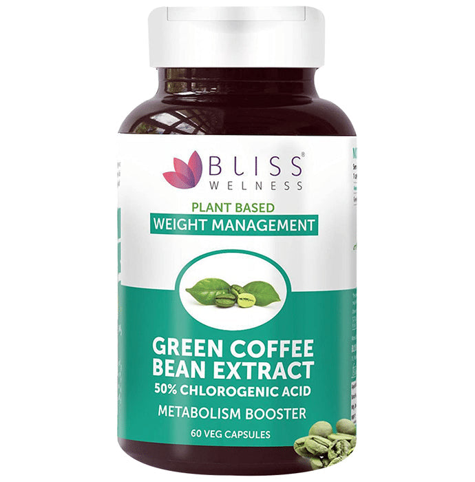 Bliss Welness Weight Management Green Coffee Bean Extract Veg Capsule Vegicap - Nibasu