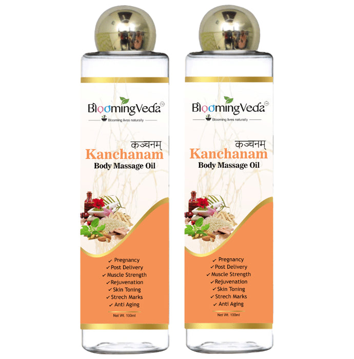 Blooming Veda Kanchanam Body Massage Oil (100ml Each) - Nibasu