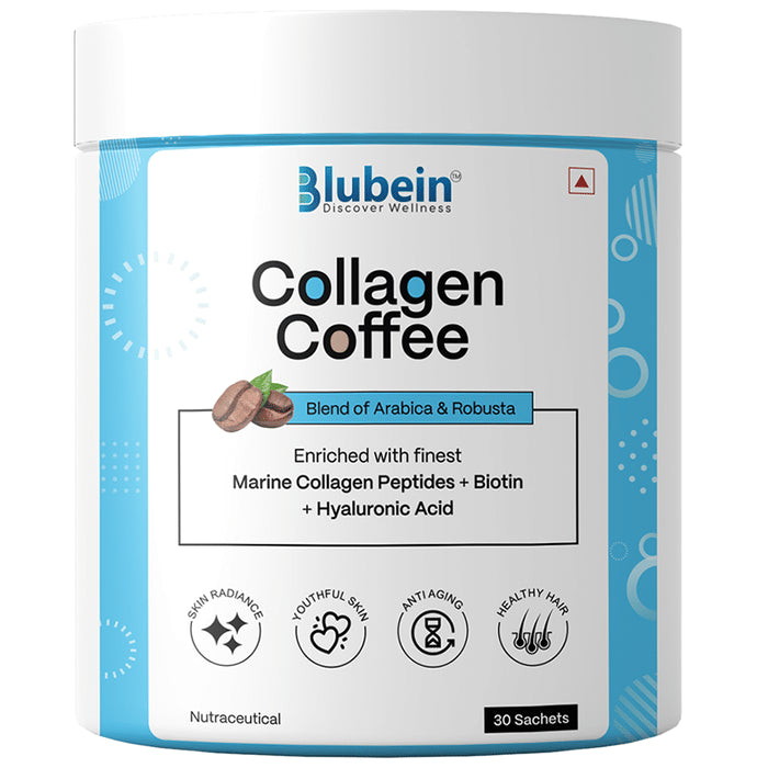 Blubein Collagen Coffee Sachet (30 Each) - Nibasu