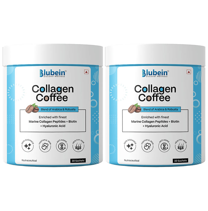 Blubein Collagen Coffee Sachet (30 Each) - Nibasu