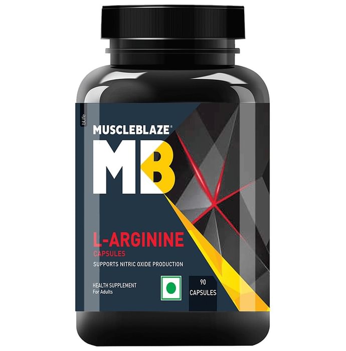 MuscleBlaze L-Arginine | For Nitric Oxide Production & Performance | Capsule - Nibasu