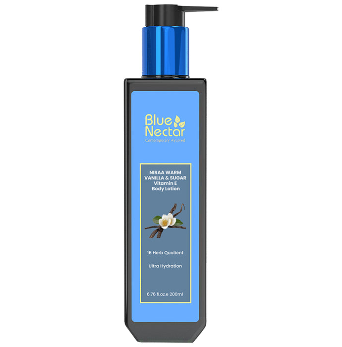 Blue Nectar Niraa Warm Vanilla and Sugar Vitamin E body Lotion - Nibasu