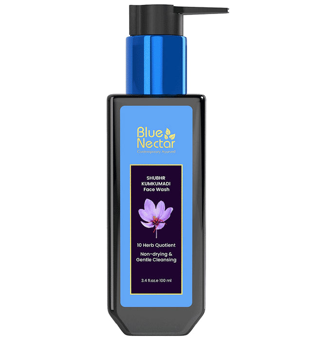 Blue Nectar Shubhr Kumkumadi Face Wash - Nibasu