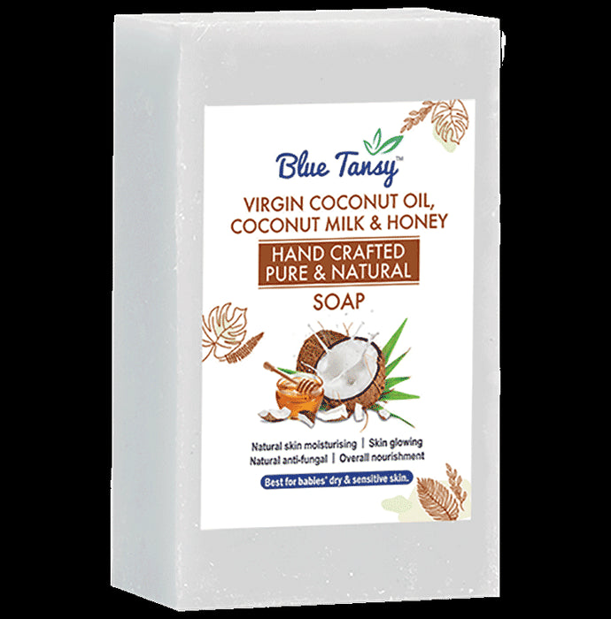 Blue Tansy Virgin Coconut Oil, Coconut Milk & Honey Soap - Nibasu