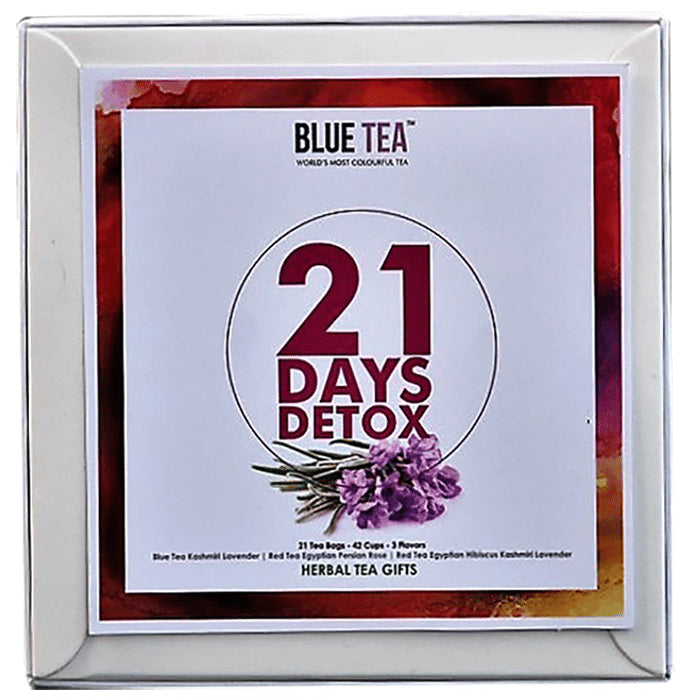 Blue Tea Herbal Tea Gifts 21 Days Detox Assorted Tea - Nibasu