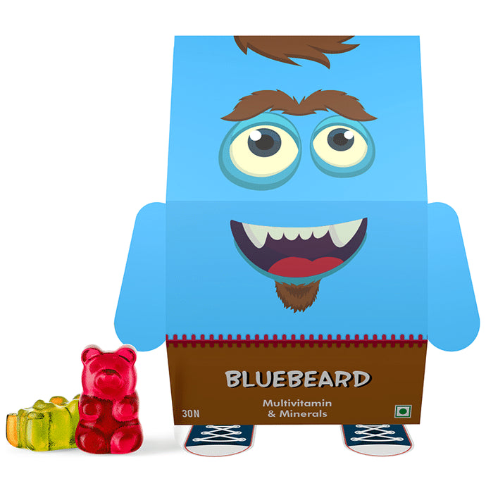 Bluebeard Strawberry Multivitamin & Minerals Gummy - Nibasu