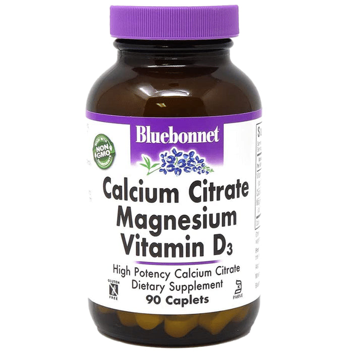 Bluebonnet Calcium Citrate Magnesium Vitamin D3 Caplet - Nibasu
