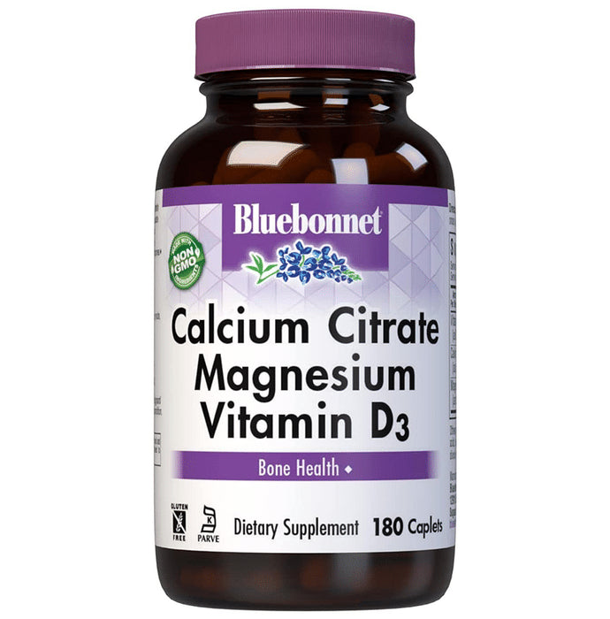 Bluebonnet Calcium Citrate Magnesium Vitamin D3 Caplet - Nibasu