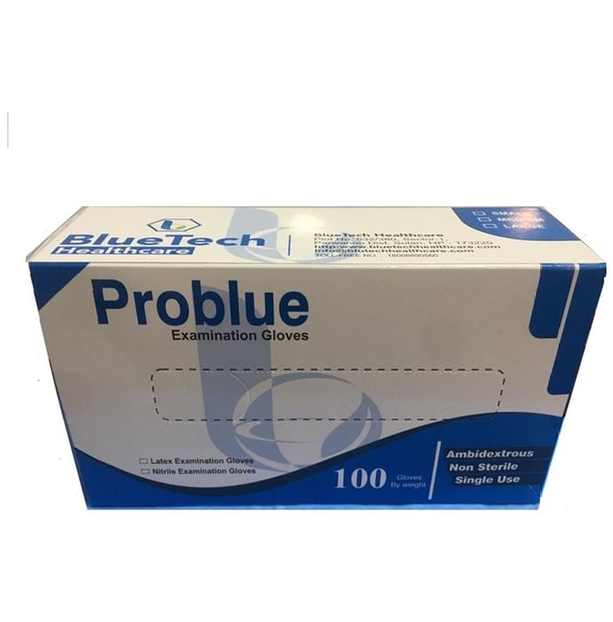 Bluetech Healthcare Problue Latex Examination Gloves - Nibasu