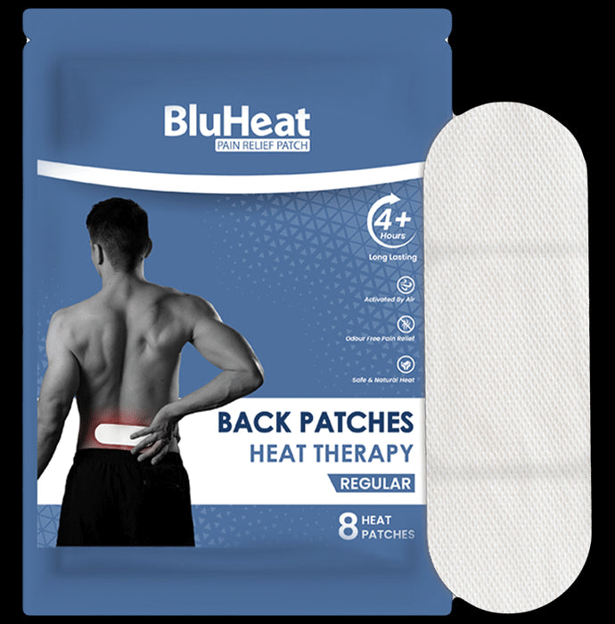 BluHeat Back Patches Heat Therapy (8 Each) for Back | Air Activated - Nibasu