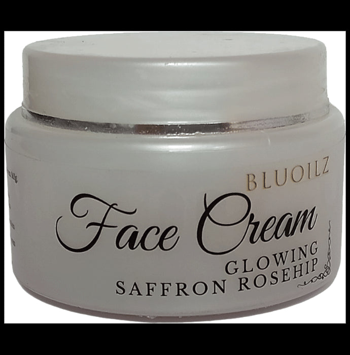 Bluoilz Glowing Saffron Rosehip Face Cream - Nibasu