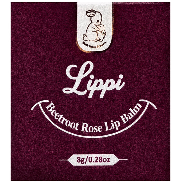 Blush Bunny Organics Lippi Lip Balm Beetroot Rose - Nibasu