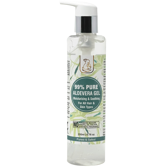 Blush Bunny Organics Moisturizing & Soothing 99% Pure Aloevera Gel - Nibasu