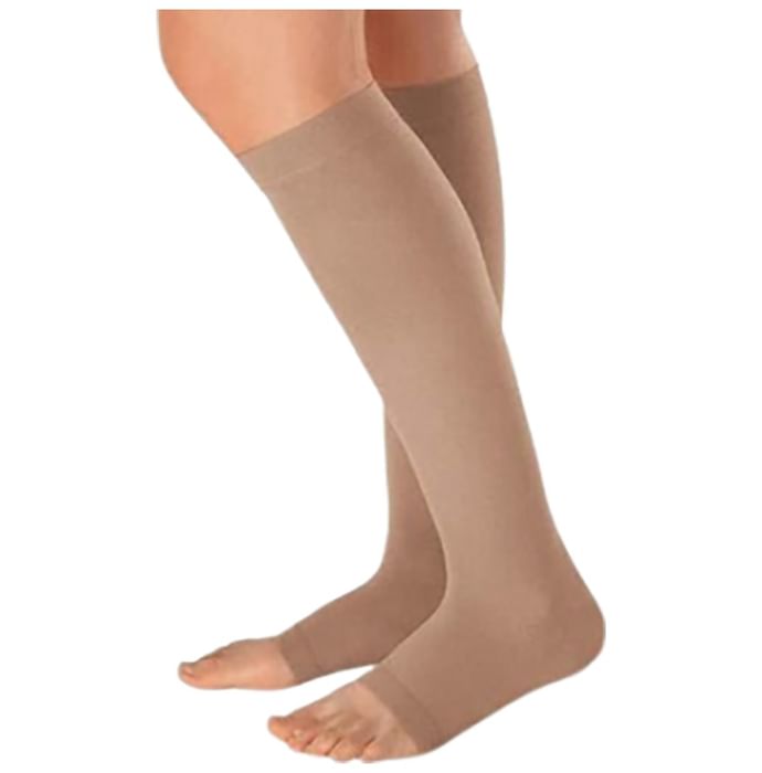 BN-VARICO 100 Medical Compression Stockings Knee Length Beige Large - Nibasu