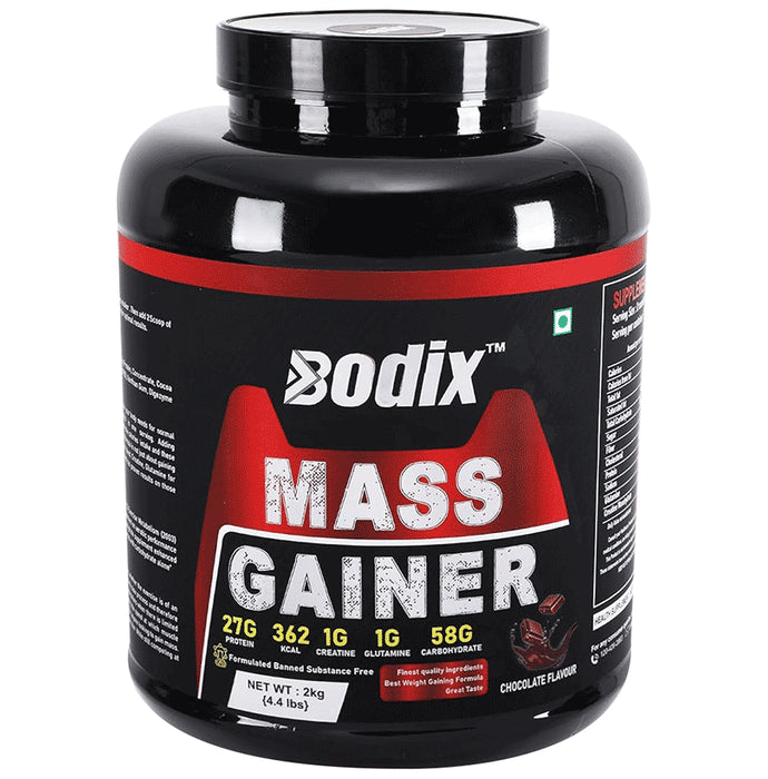 Bodix Mass Gainer (2kg Each) Chocolate - Nibasu