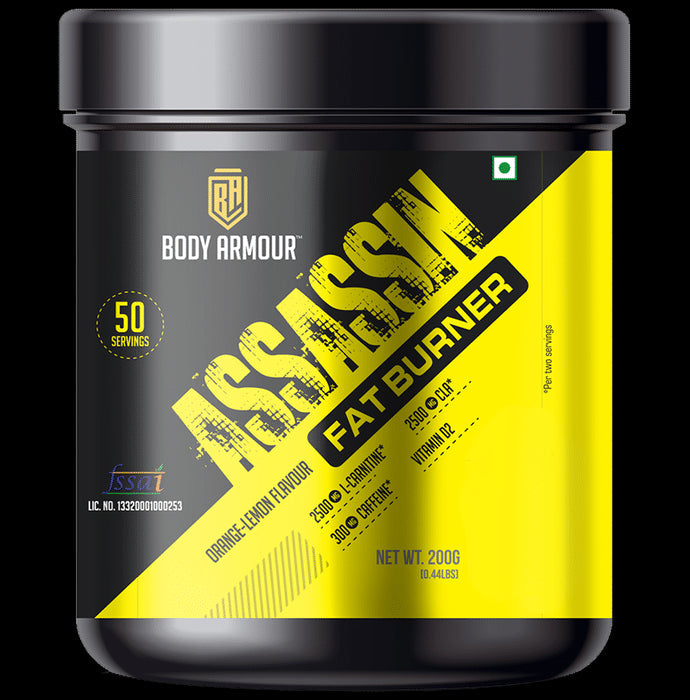Body Armour Assassin Fat- Burner Powder Orange Lemon - Nibasu