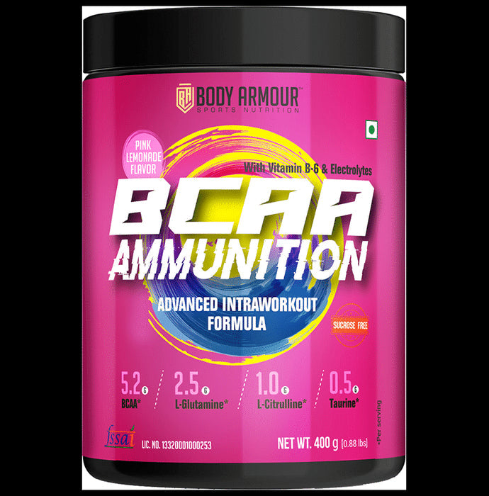 Body Armour BCAA Ammunition Powder Pink Lemonade - Nibasu