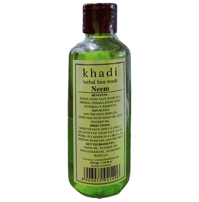 Khadi Herbal Face Wash Neem - Nibasu