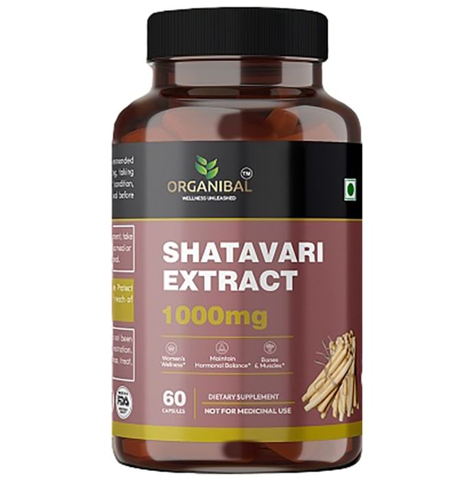 Organibal Shatavari Extract 1000mg Capsule - Nibasu