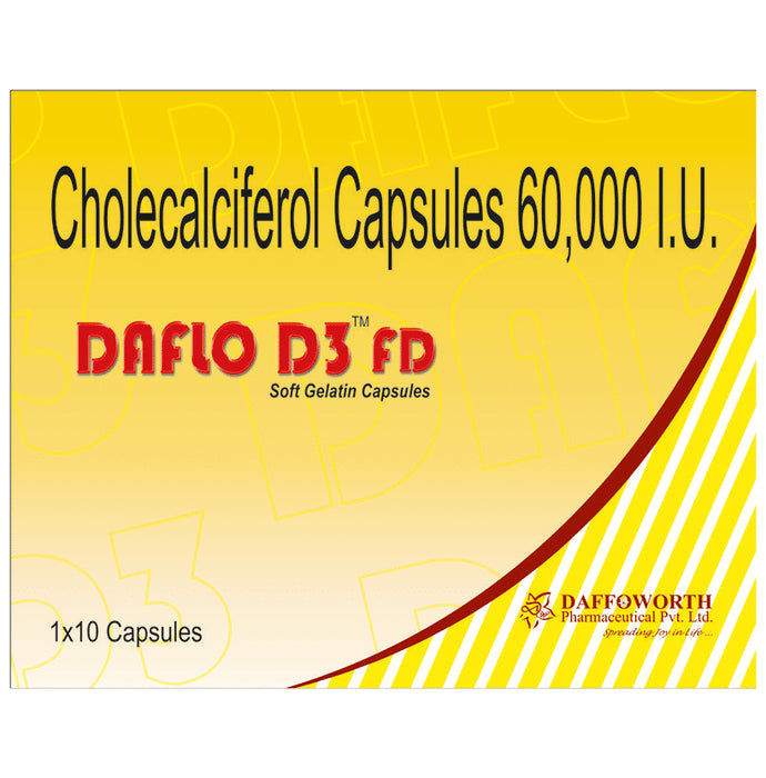 Daflo D3 FD Soft Gelatin Capsule - Nibasu