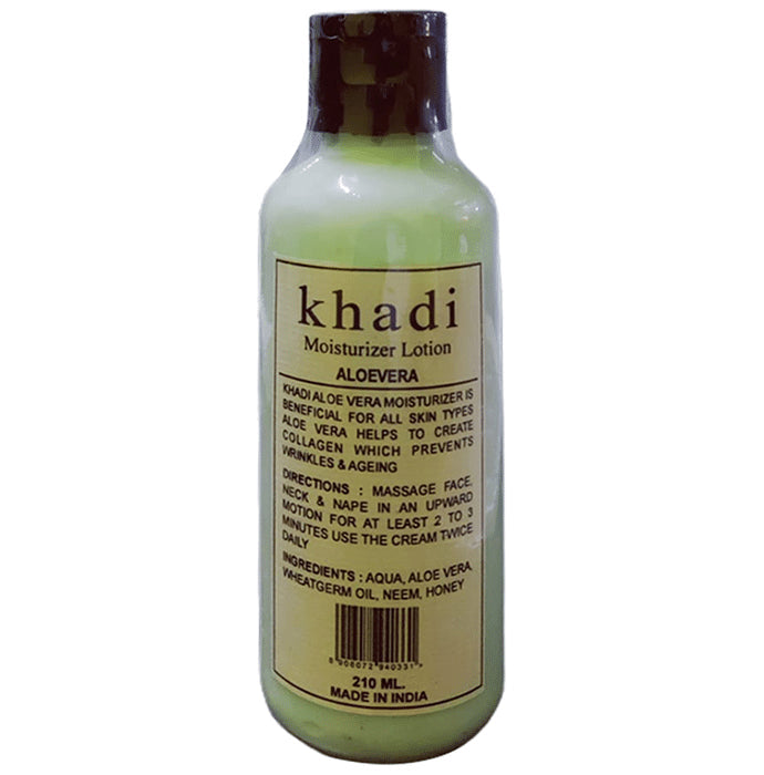 Khadi Herbal Moisturizer Lotion Aloevera - Nibasu