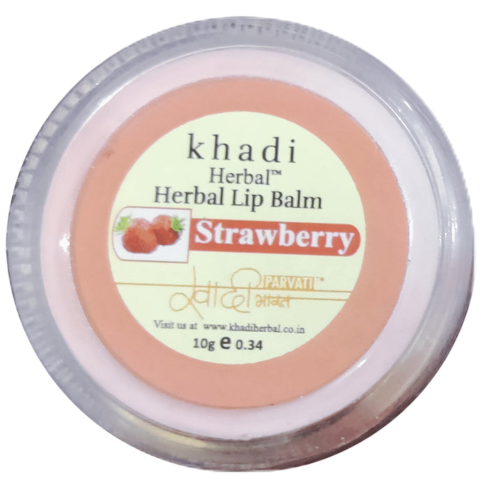 Khadi Herbal Strawberry Lip Balm - Nibasu