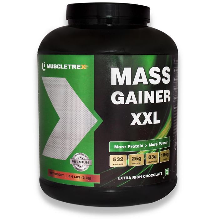 Muscletrex Mass Gainer XXL Extra Rich Chocolate - Nibasu