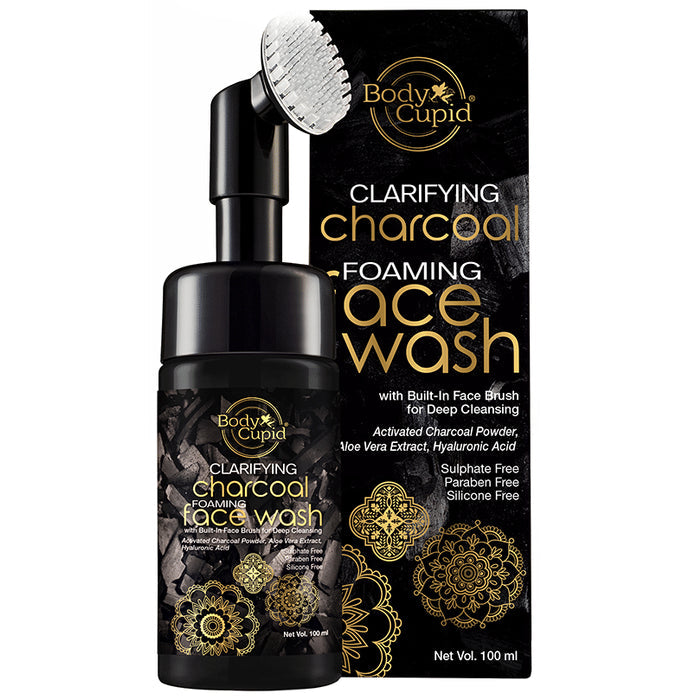 Body Cupid Clarifying Charcoal Foaming Face Wash - Nibasu