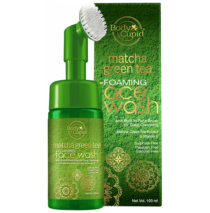 Body Cupid Matcha Green Tea Foaming Face Wash - Nibasu