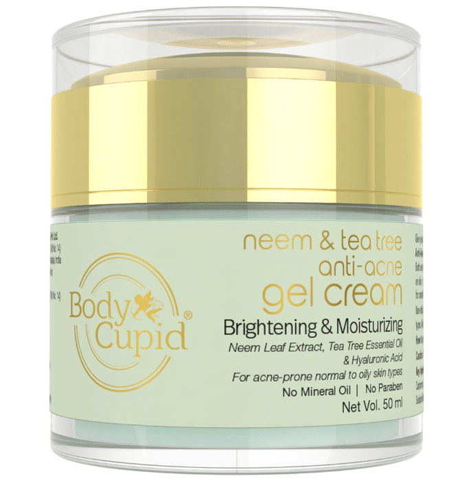 Body Cupid Neem & Tea Tree Anti-Acne Gel Cream - Nibasu