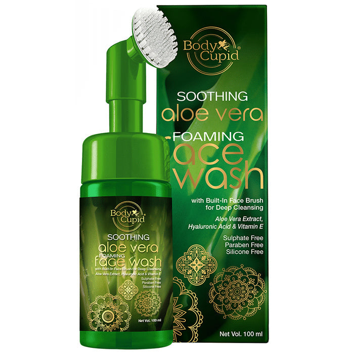 Body Cupid Soothing Aloe Vera Foaming Face Wash - Nibasu