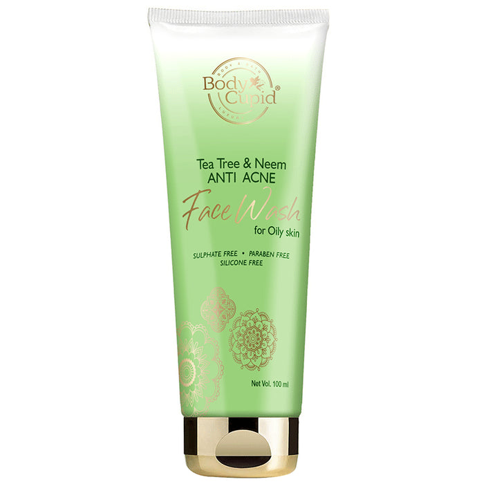Body Cupid Tea Tree & Neem Anti Acne Face Wash - Nibasu