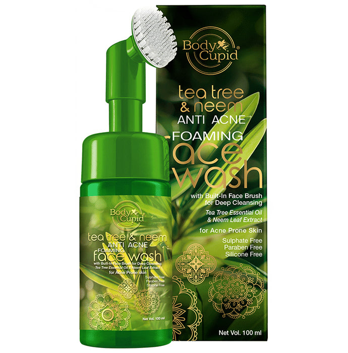 Body Cupid Tea Tree & Neem Anti Acne Foaming Face Wash - Nibasu