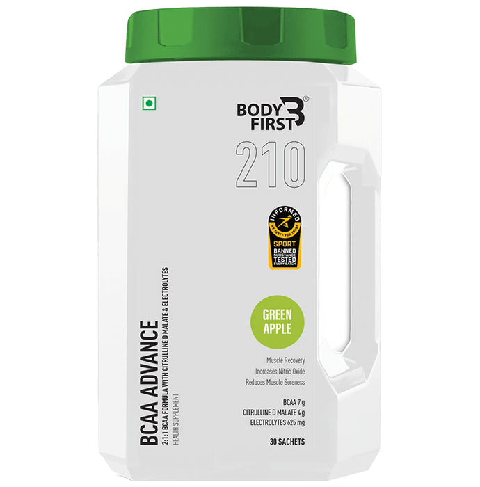 Body First BCAA Advance Green Apple - Nibasu