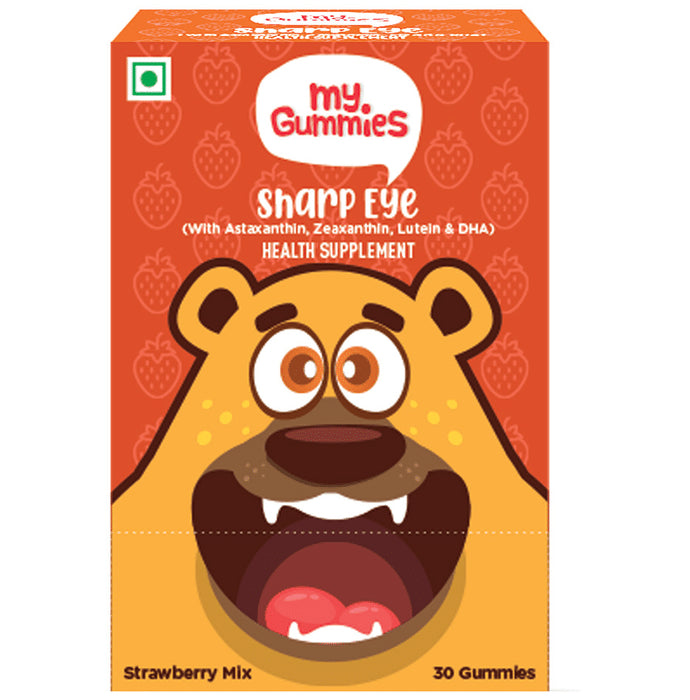 Body First My Gummies Sharp Eye Gummies Strawberry Mix - Nibasu
