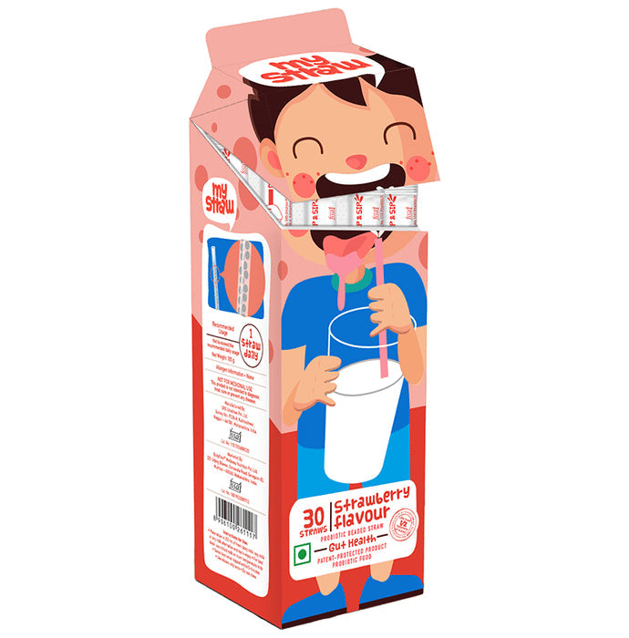 Body First My Straw Probiotic Beaded Straw Strawberry Boy - Nibasu