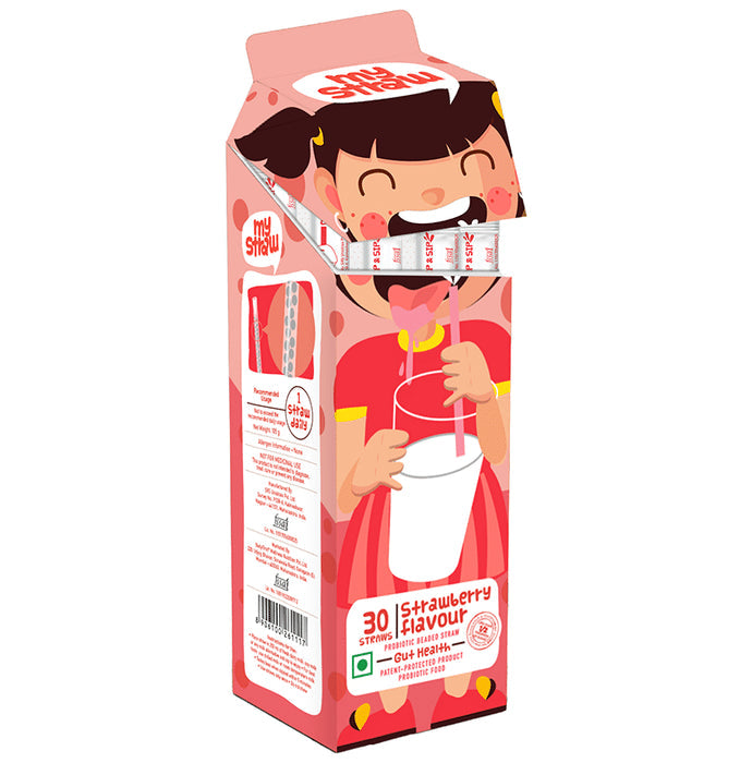 Body First My Straw Probiotic Beaded Straw Strawberry Girl - Nibasu