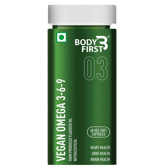 Body First Vegan Omega 3 6 9 Veg Soft Capsule - Nibasu
