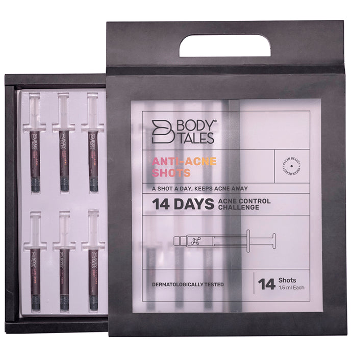 Body Tales Anti-Acne Shots 14 Days (1.5ml Each) - Nibasu