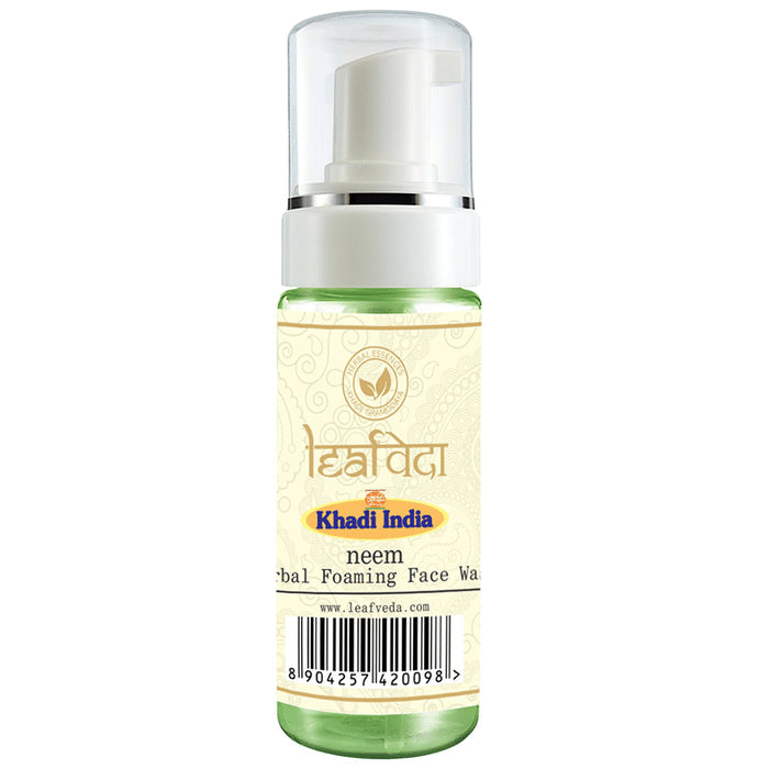 Khadi Leafveda Herbal Neem Foaming Face Wash - Nibasu