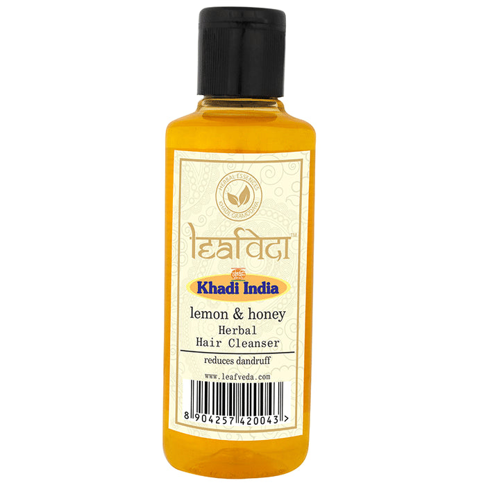 Khadi Leafveda Lemon & Honey Herbal Hair Cleanser - Nibasu