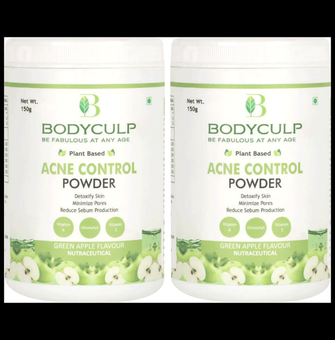 Bodyculp Acne Control Powder (150gm Each) Green Apple - Nibasu