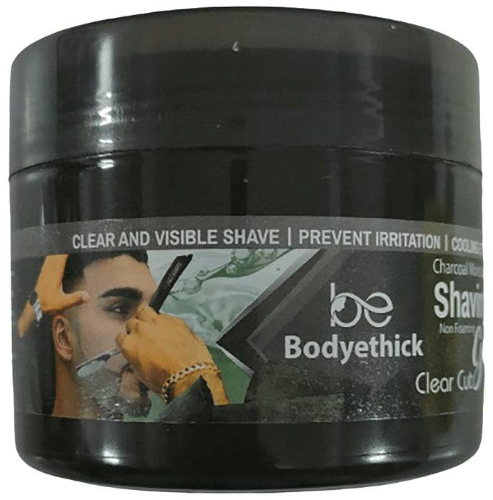 Bodyethick Charcoal Moisturising Shaving Non Foaming Gel - Nibasu