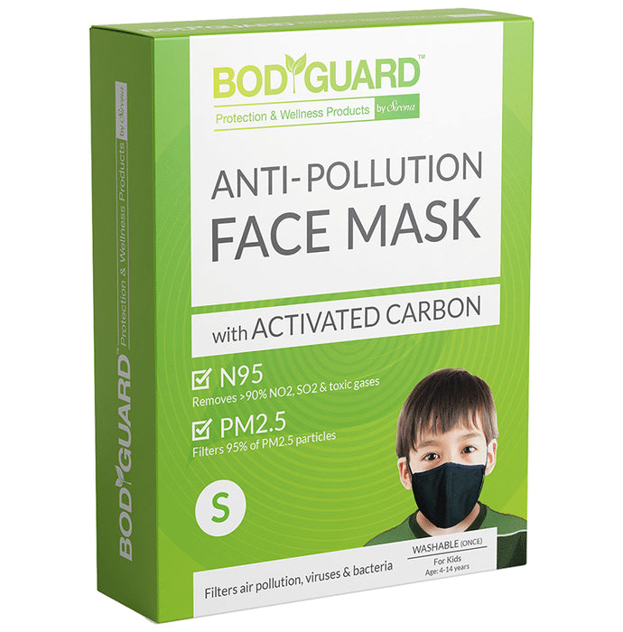 Bodyguard Anti Pollution Mask with Activated Carbon, N95 + PM2.5 (Kids) - Nibasu