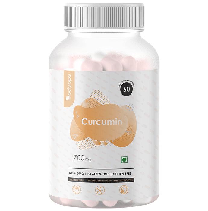 Bodyops Curcumin 700mg Vegetarian Capsule - Nibasu