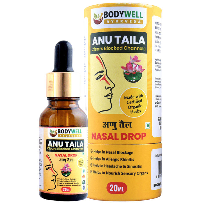 BodyWell Anu Taila Ayurvedic Nasal Drop - Nibasu