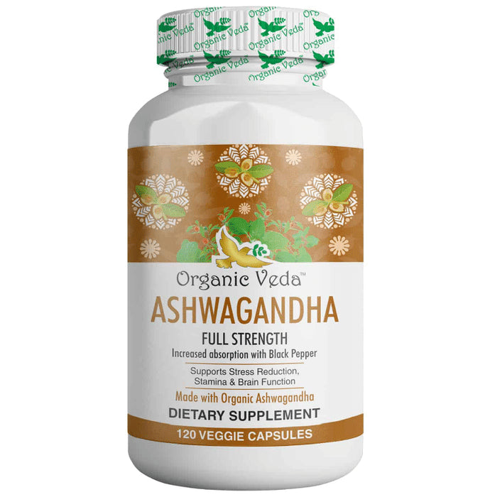 Organic Veda Ashwagandha Veggie Capsule - Nibasu