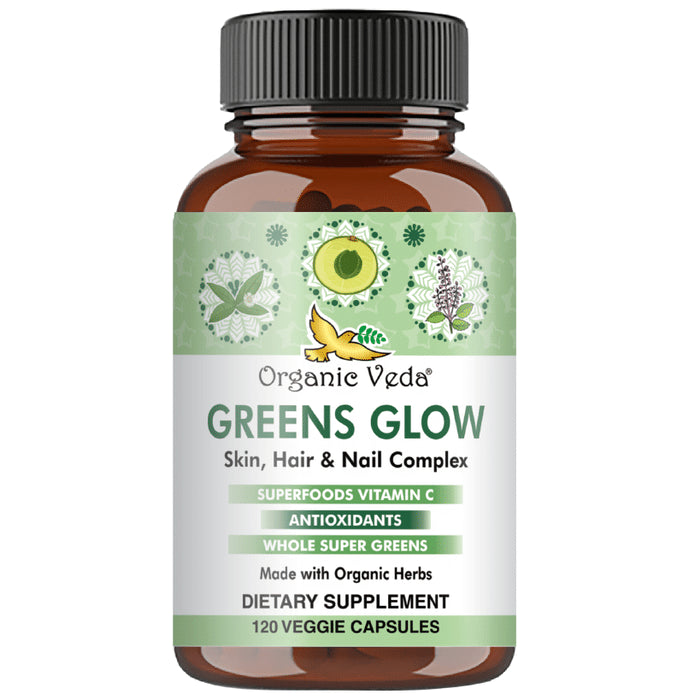 Organic Veda Greens Glow Veggie Capsule - Nibasu